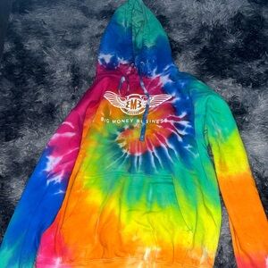 Tie-Dye Hoodie with Logo
